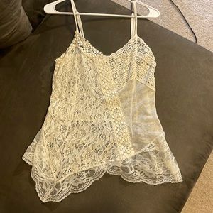 Lace see through top